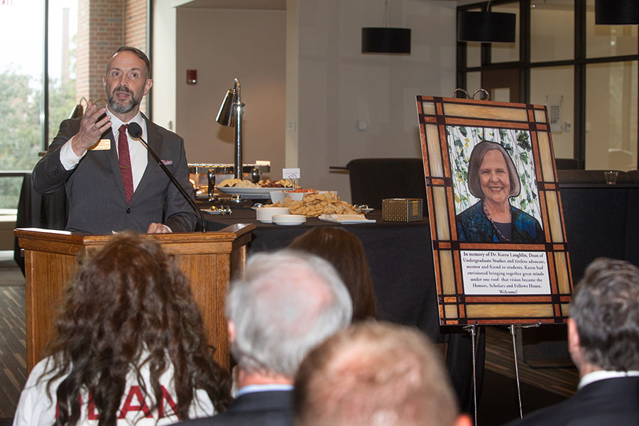 Craig Filar, associate dean of Undergraduate Studies and director of the Office of National Fellowships, remembers Karen Laughlin, who served as dean of Undergraduate Students for 17 years at FSU and passed away May 4, 2020.