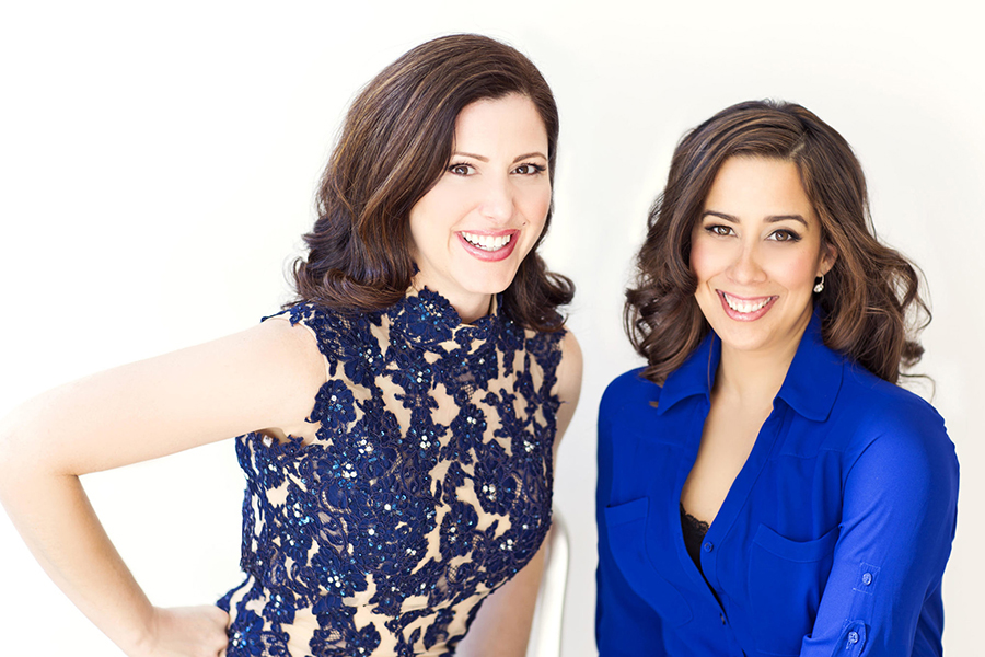 Photo caption: "Sing for Hope" founders Camille Zamora and Monica Yunus. Photo courtesy of Fay Fox. 