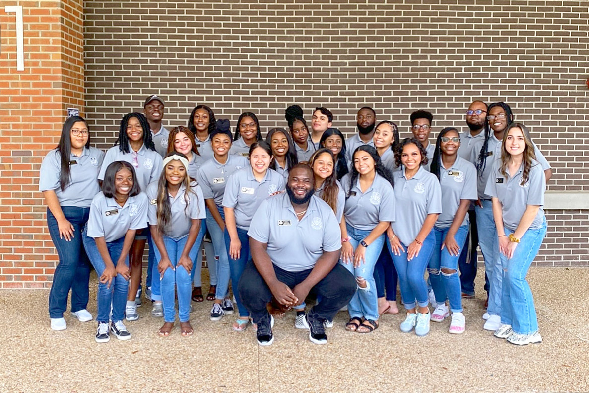 Arnez Wallac, assistant director for Transition & Engagement in the Center for Academic Retention and Enhancement and CARE Ambassadors, many of which are first-gen students that help incoming first-gen students transition into FSU through the CARE summer bridge program. 