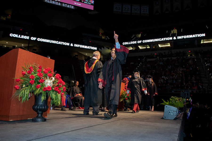 Florida State University graduates celebrate fall commencement at 7 p.m. Friday, December 10, 2021, at the Donald L. Tucker Civic Center. (FSU Photography Services)