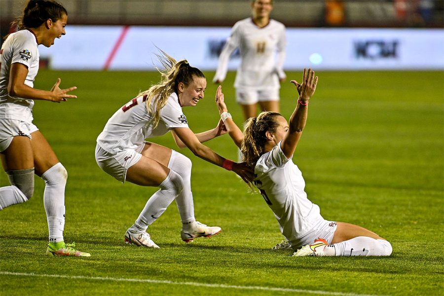 FSU won the program's third national championship, topping Brigham Young University 4-3 in a penalty kick shootout at the College Cup in Santa Clara. The Seminoles also won NCAA titles in 2014 and 2018. Photo courtesy of Larry Novey.