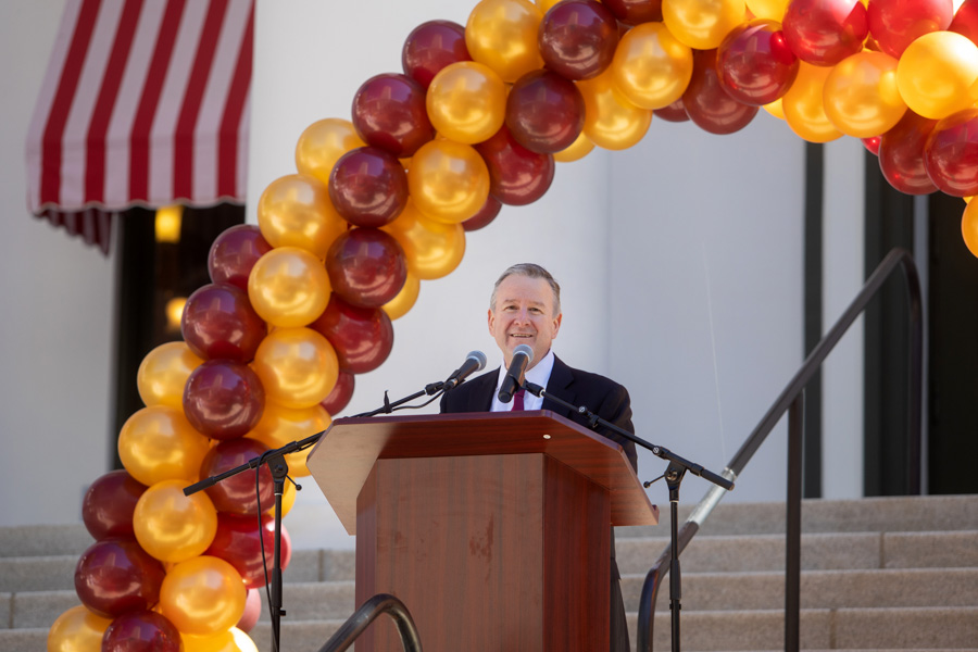 President Richard McCullough celebrates another successful year with FSU Day at the Capitol.