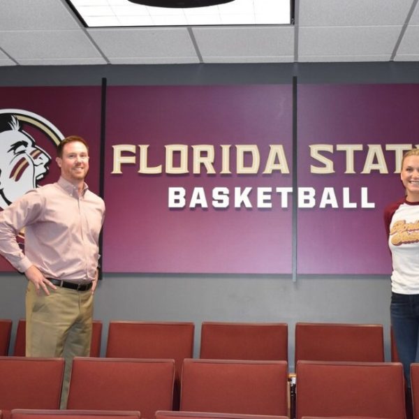 "Echoes" host, Keith Cottrell, and Brooke Wyckoff, associate head coach for the FSU’s Women’s Basketball team.