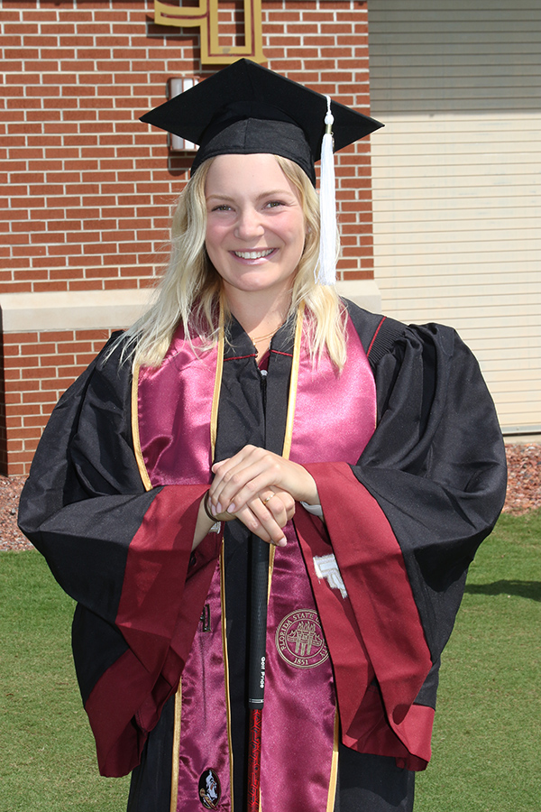 Beatrice Wallin, FSU’s Women’s Golf and College of Arts and Sciences graduated Friday, April 29, 2022. (FSU Athletics)