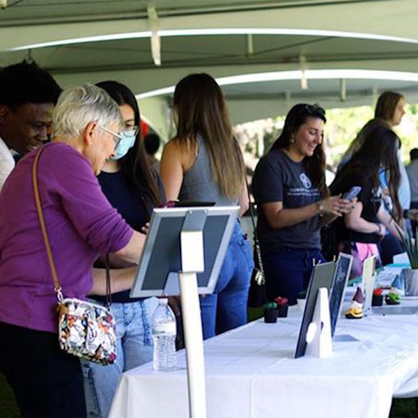 Organizers said the Entrepreneurship Expo hosted by the Jim Moran College of Entrepreneurship has quadrupled in size since the first event ten years ago.