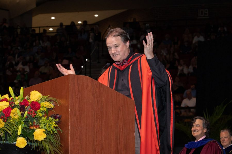 Mark Riley, dean of The Graduate School during FSU's spring commencement Friday, April 29, 2022. (FSU Photography Services)