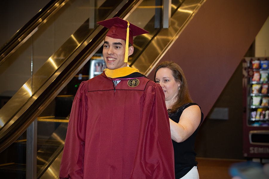 FSU graduates take in the big moment during spring commencement April 30, 2022. (FSU Photography Services)