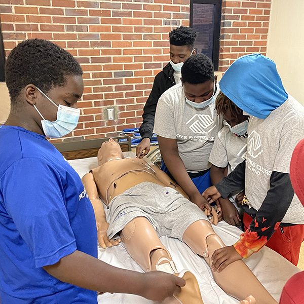 Boys & Girls Clubs of the Big Bend middle- and high school students enjoyed simulations demonstrations during a tour of FSU College of Nursing.