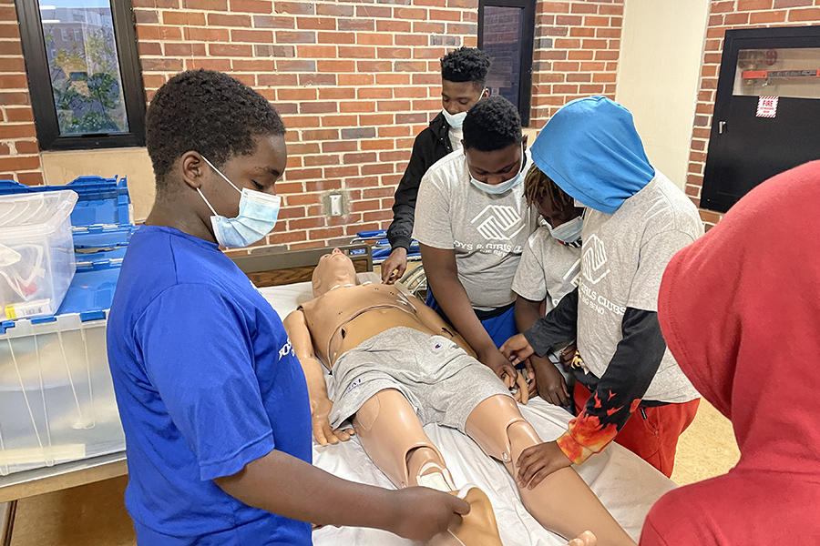 Boys & Girls Clubs of the Big Bend middle- and high school students enjoyed simulations demonstrations during a tour of FSU College of Nursing.