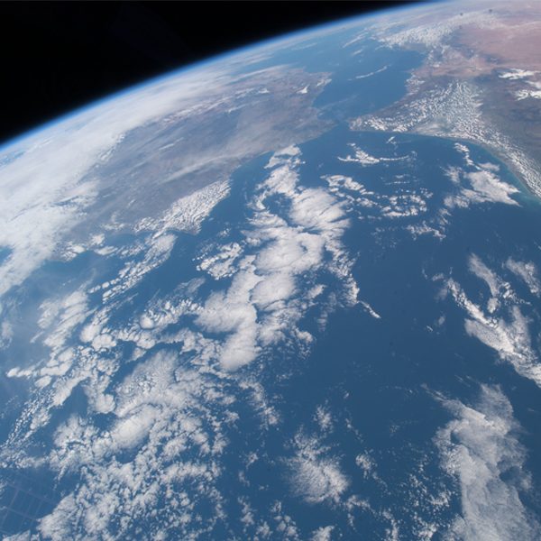 A photograph of Earth taken from the International Space Station. (Earth Science and Remote Sensing Unit, NASA Johnson Space Center)