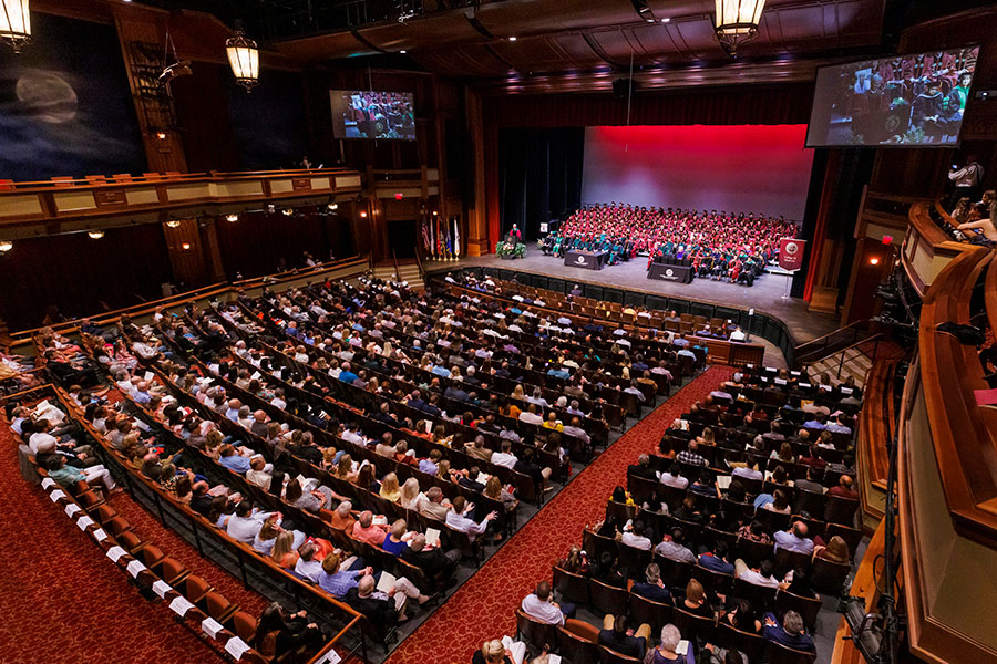 One hundred nineteen new physicians graduates during the FSU College of Medicine's commencement ceremony Saturday, May 21, 2022, at Ruby Diamond Concert Hall. (Colin Hackley for the FSU College of Medicine)
