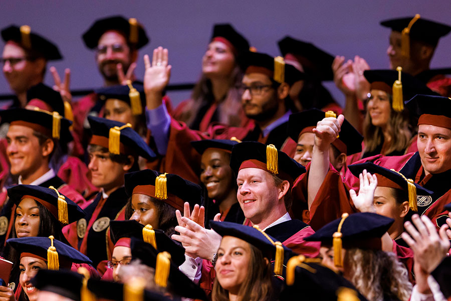 The Florida State University College of Medicine celebrates commencement Saturday, May 21, 2022, at Ruby Diamond Concert Hall. (Colin Hackley for the FSU College of Medicine)