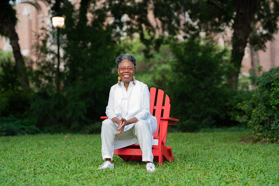 Jawole Willa Jo Zollar, Lawton and Nancy Smith Fichter Professor in the School of Dance and founder of the celebrated Urban Bush Women dance company. Photo courtesy of John D. and Catherine T. MacArthur Foundation.