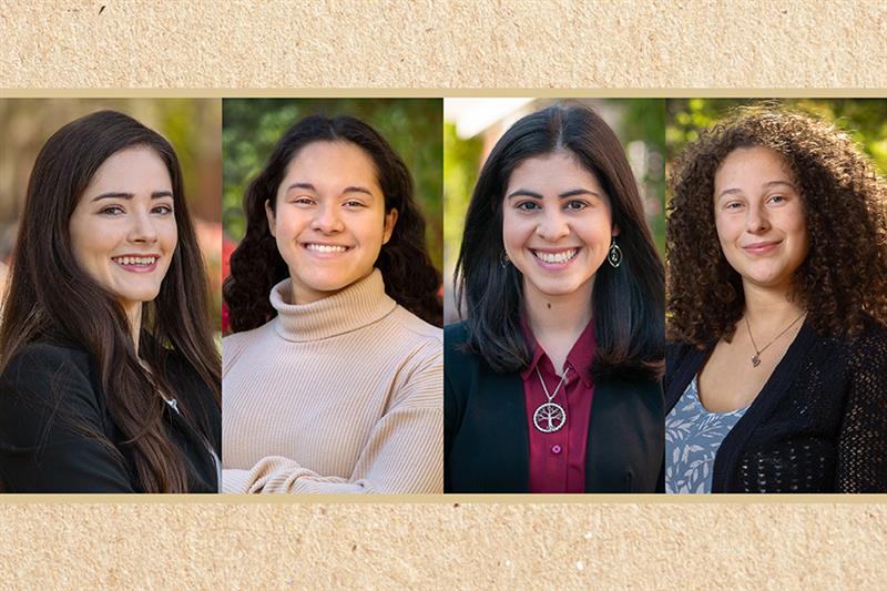 From left: Trystan Loustau, Leanna Gharbaoui, Jessica Dixon and Annais Muschett-Bonilla.