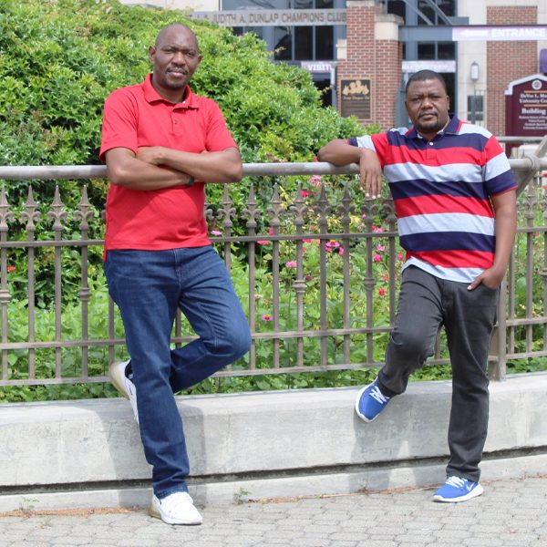 From left, Zambian teaching professors Handili Jimaima and Joshua Zulu, who completed a residency at Florida State University's Learning Systems Institute in 2022. (Elliott Finebloom/Florida State University)