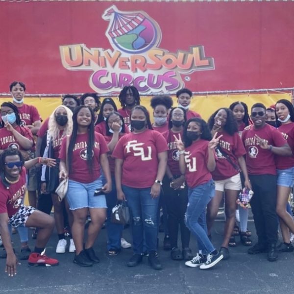 Students and staff members in Upward Bound Gadsden County enjoy a recent trip to UniverSoul Circus in Atlanta.