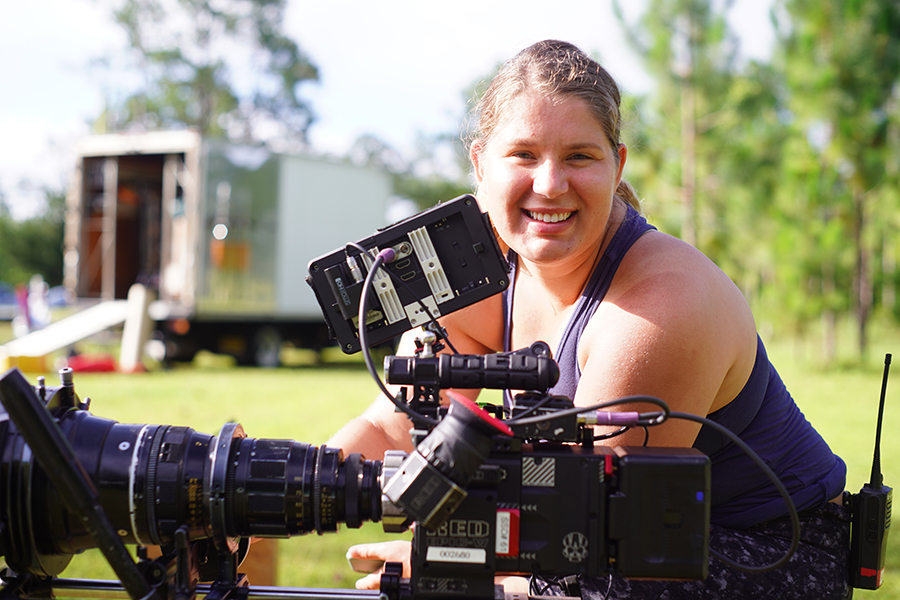 Florida State University’s nationally ranked College of Motion Picture Arts prepares aspiring filmmakers such as graduate student Emma Francis for success in the entertainment industry.