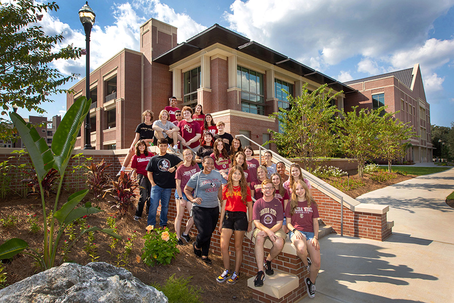 This year's freshman class will welcome exceptional first-year students that hail from 50 states, 51 countries and all 67 Florida counties. The class of 2026 includes the latest members of the Presidential Scholars cohort (pictured). (FSU Photography Services)