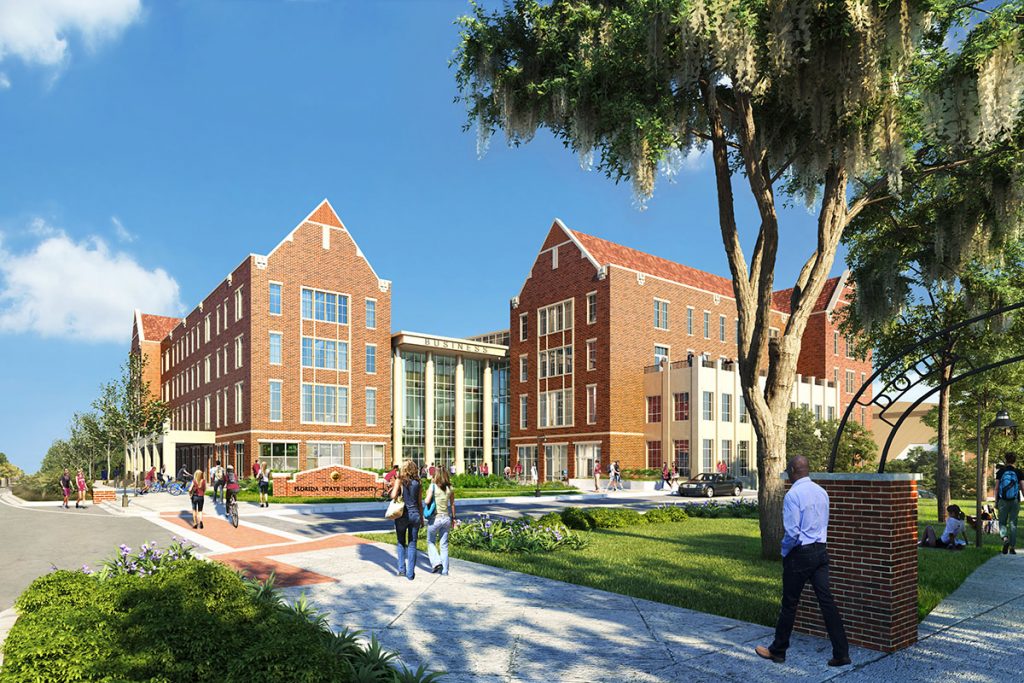 An architect's rendering of Legacy Hall.