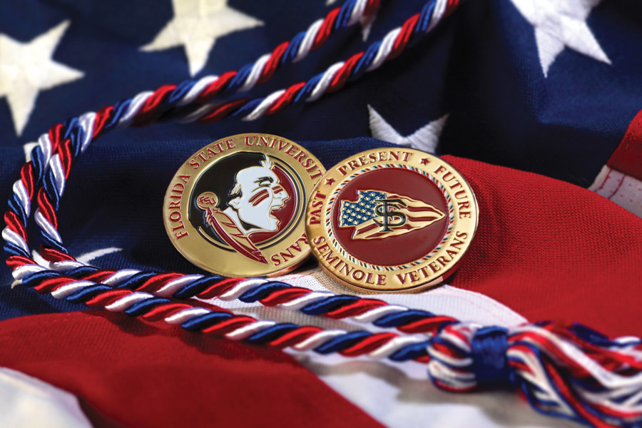 FSU’s veteran-rich heritage and culture is symbolized by the Veterans Alliance Arrowhead, which represents the thousands of individuals, on and off campus, who have initiated, cultivated and sustained relationships with FSU’s veterans.