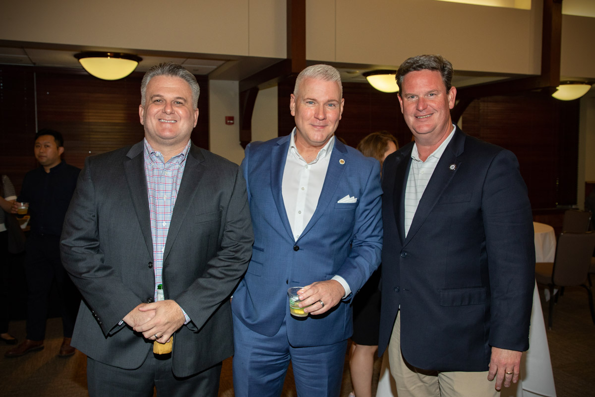 Public officials at the event included Assistant Leon County Administrator Ken Morris, left; Leon County Administrator Vince Long; and Tallahassee Mayor John Dailey.