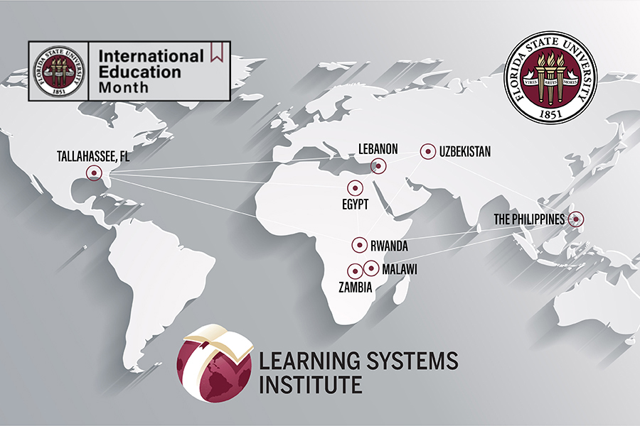 The Learning Systems Institute's work continues in seven foreign countries this year: Egypt, Lebanon, Malawi, the Philippines, Rwanda, Uzbekistan and Zambia.
