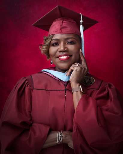 Dionne Caines earned her master’s degree in Educational Leadership and Administration from the College of Education Frida, Dec. 9.