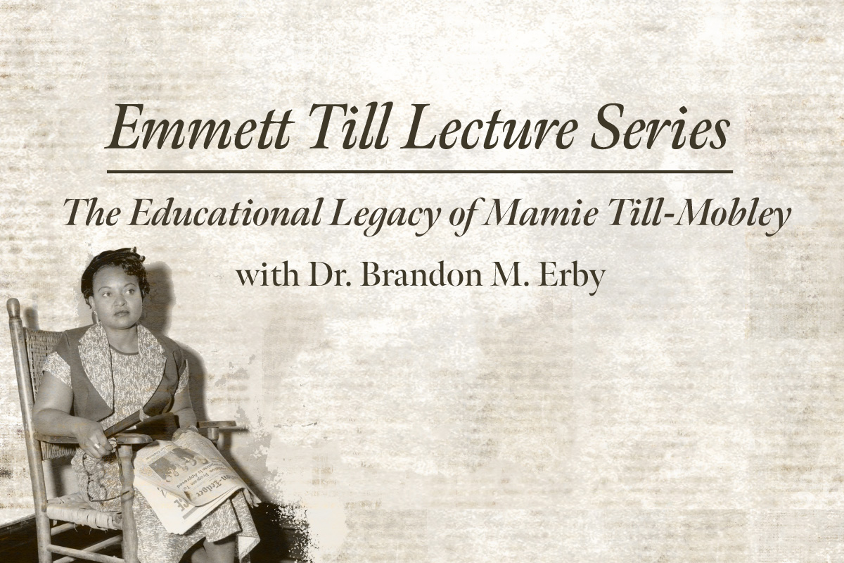 Emmett Till's upcoming Archival Lecture will take place at 5:30 pm on Tuesday, March 28 at the Claude Pepper Center's Wide Auditorium.