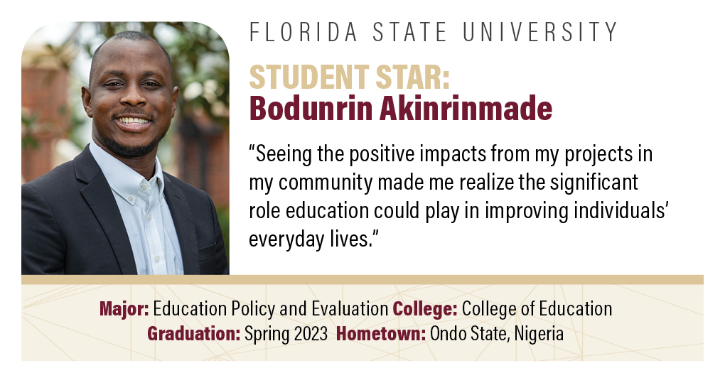 Bodunrin Akinrinmade - Florida State University News