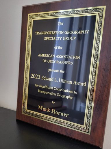 The Edward L. Ullman Award has been offered by the Transportation Geography Specialty Group of the Association of American Geographers since 1990 for outstanding contributions to the field of transportation geography. 