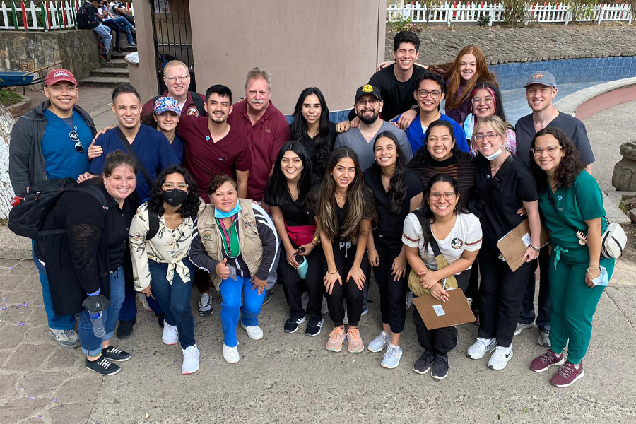 Members of the Global Health Collaboration Project during a visit to Tegucigalpa, Honduras, in March 2023. (Courtesy of Charles Fleischer)