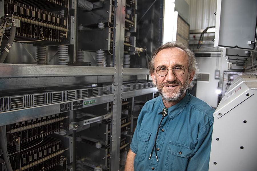 Michael "Mischa" Steurer, is a researcher at Florida State University's Center for Advanced Power Systems. (Mark Wallheiser/FAMU-FSU College of Engineering)