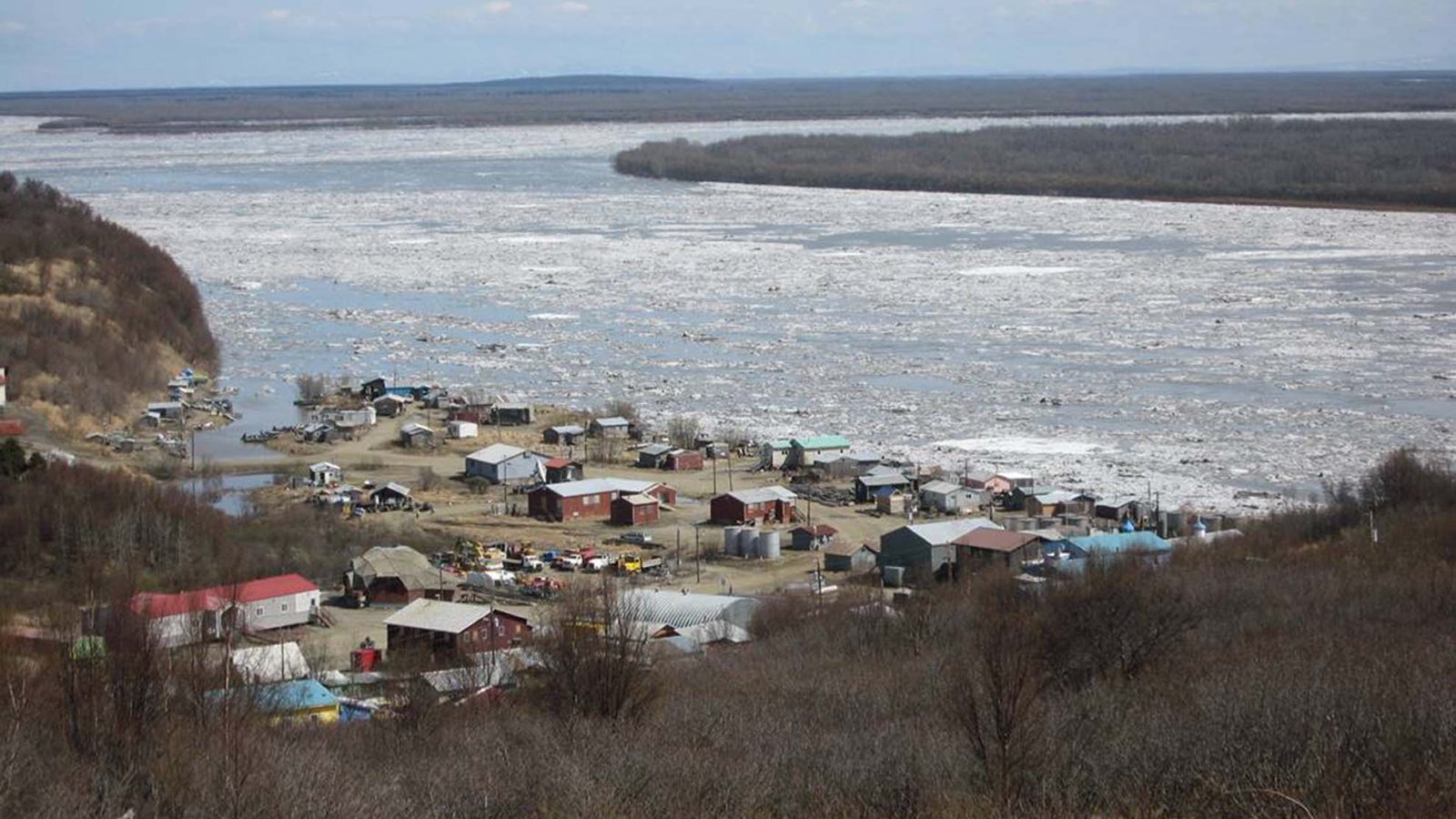Pilot Station on the Yukon River during the spring thaw. The changes in the river’s chemistry hold implications for the entire planet, a new study says. (Photo: Robert Spencer)