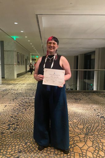MFA student Asher Lipscomb was awarded first place in SETC’s costume technology competition.