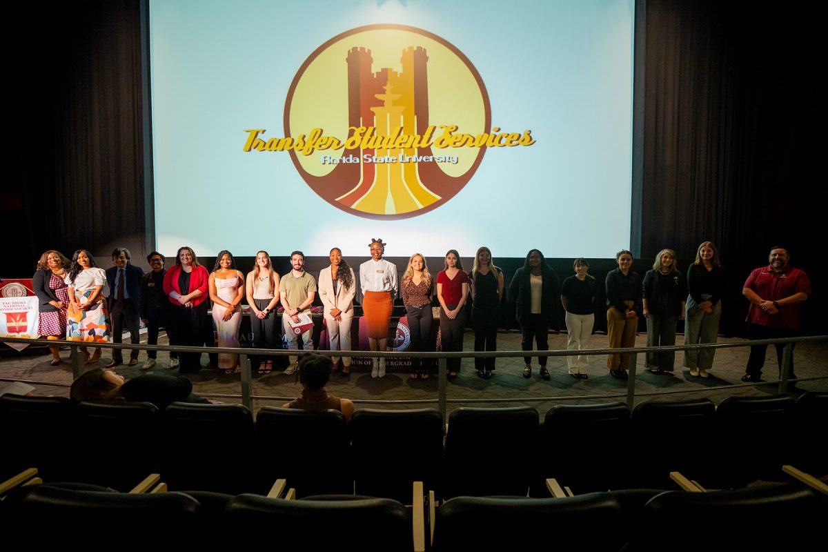 FSU inducted 55 transfer students into the first class of the university's Tau Sigma National Honor Society on Monday, April 1, 2024. (Brittany Mobley, Undergraduate Studies)