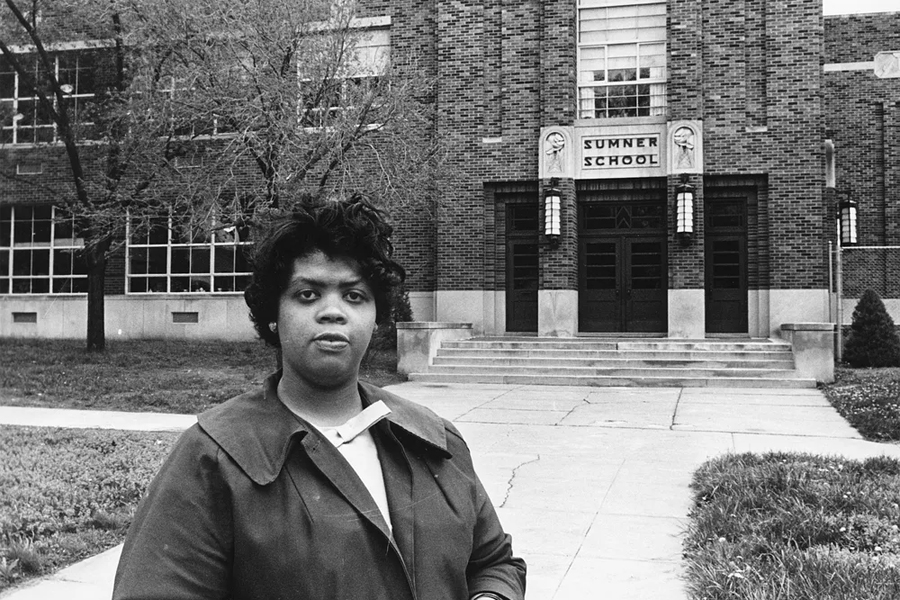 Linda Brown, one of the students involved in a class-action lawsuit against the Topeka Board of Education arguing that segregated schools were unconstitutional. (Associated Press)
