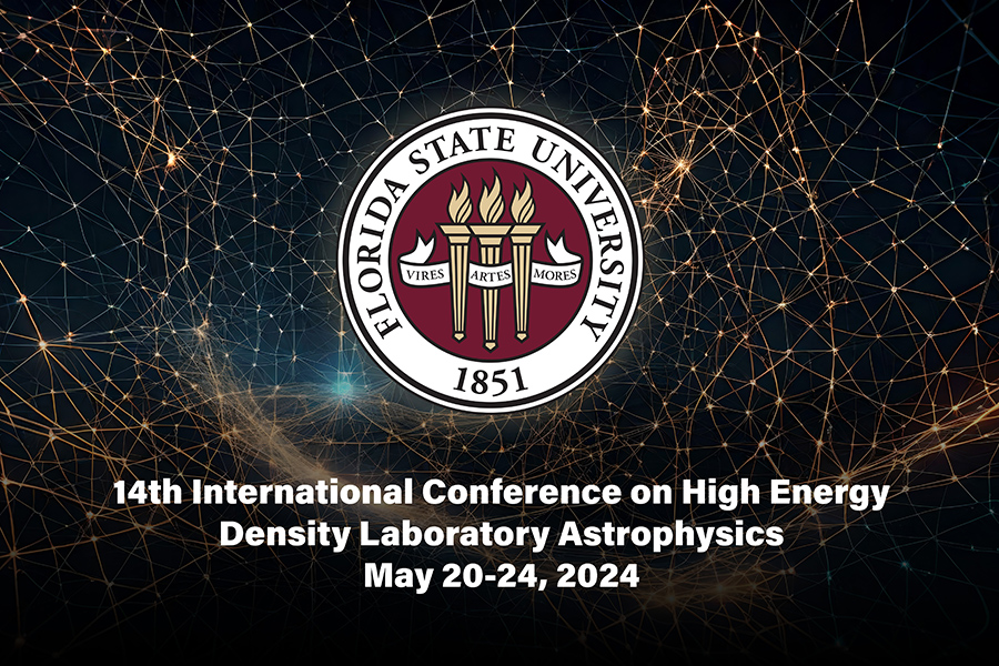 FSU's Department of Scientific Computing will host the 14th International Conference on High Energy Density Laboratory Astrophysics, or HEDLA, May 20-24 at the Hotel Duval in Tallahassee.