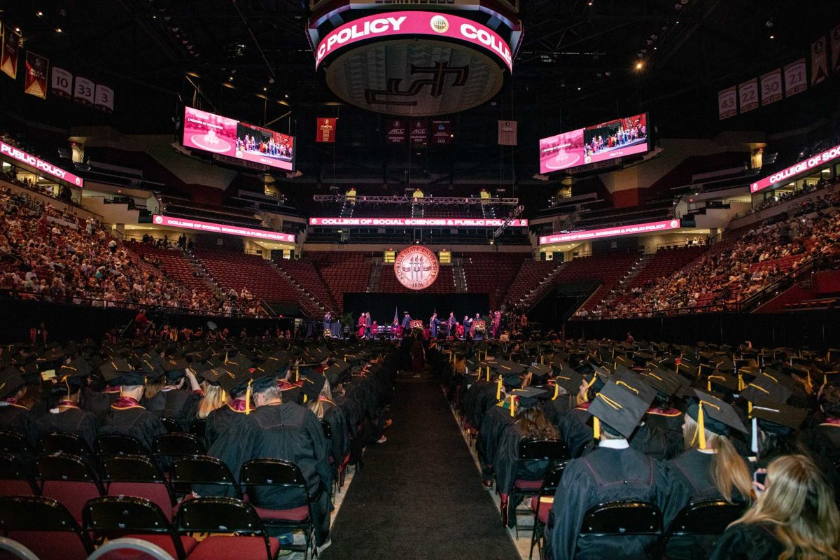 FSU held six spring 2024 commencement ceremonies celebrating more than 7,100 graduates May 3-4, 2024, at the Donald L. Tucker Civic Center. (FSU Photography)
