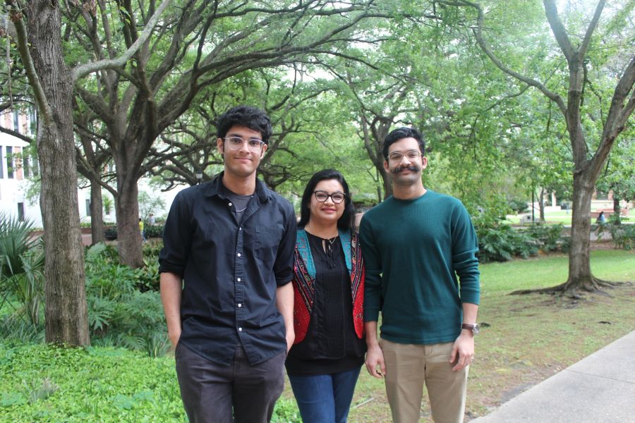 Shahmeer Mustafa Gillani, Amber Noor Mustafa and Ibrahim Gillani. (FSU College of Business)