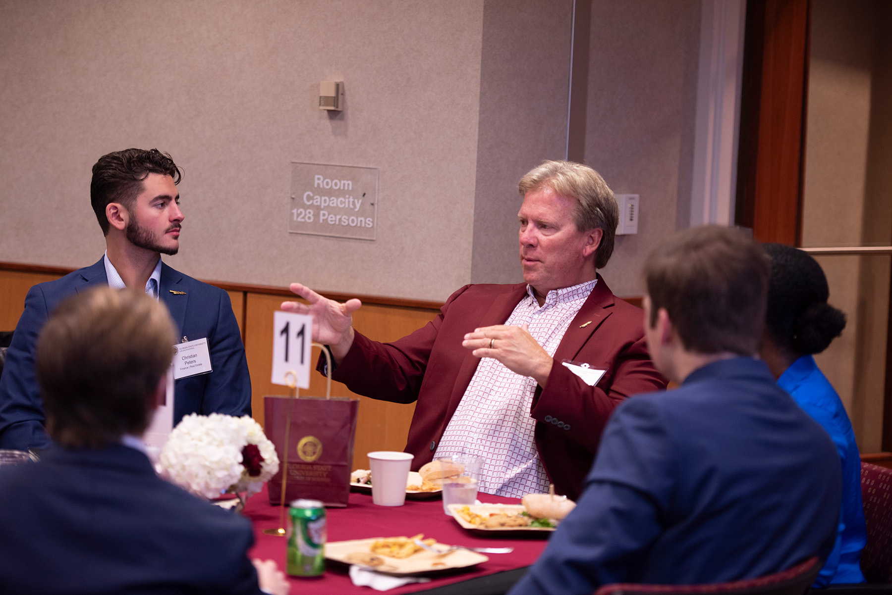 In addition to giving back financially, Brett Lindquist mentors students and maintains a regular campus presence as an event guest and classroom speaker, offering professional advice and tips on buying a first home (Photo by Kallen Lunt/College of Business).