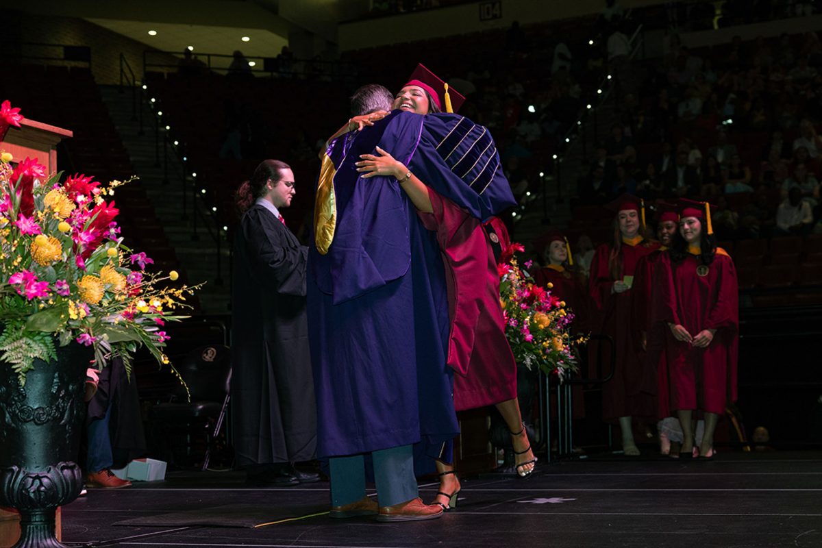 Florida State University graduates celebrate during one of FSU's summer commencement ceremonies Friday, Aug. 2, 2024, at the Donald L. Tucker Civic Center. (FSU Photography)