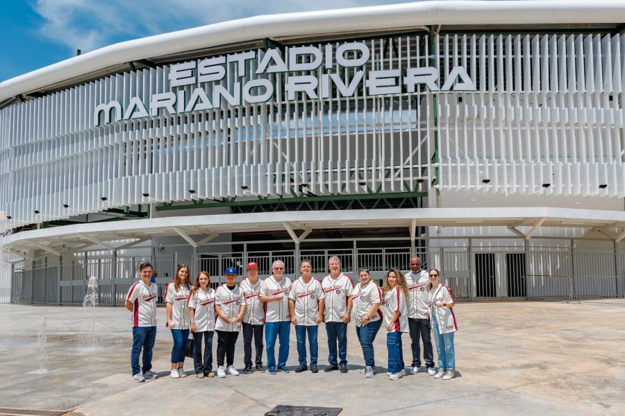 A delegation from FSU Panama attended the inauguration ceremony of the Mariano Rivera Center in Panama on June 21, 2024. (FSU Panama)