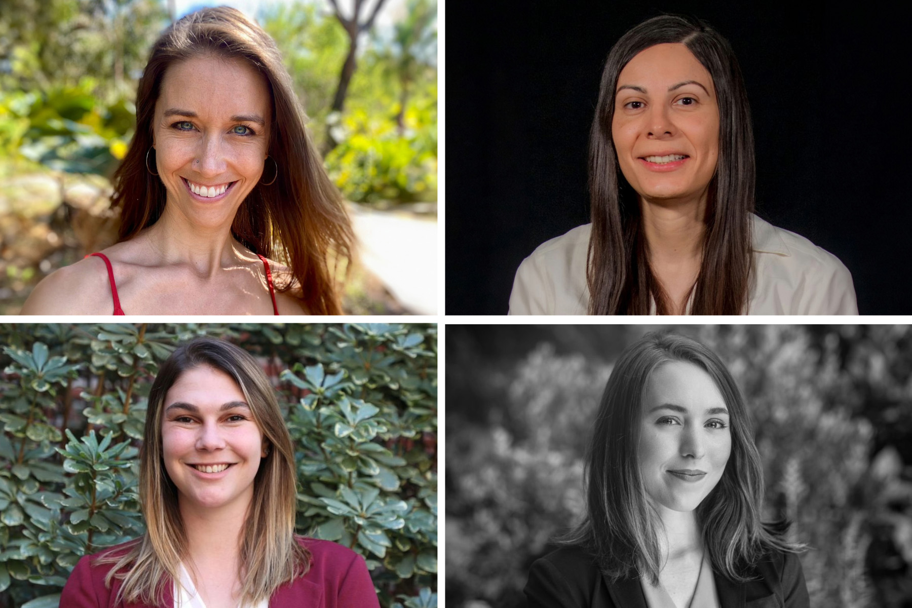 (Clockwise from top left) Abigail Rehard, Katie Brodhead, Molly Reid and Danielle Morabito.