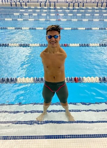 Para swimmer Abbas Karimi has his sights on representing Team USA in the upcoming Paralympics in Paris next year. (Courtesy of Abbas Karimi)