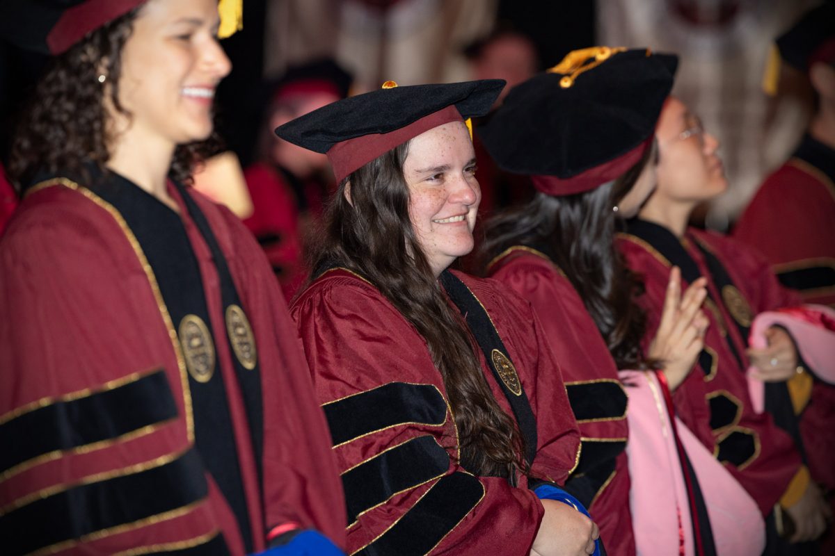 FSU awarded doctoral degrees to 112 students at the doctoral hooding ceremony Friday, Dec. 13, 2024, at the Donald L. Tucker Civic Center. (FSU Photography)