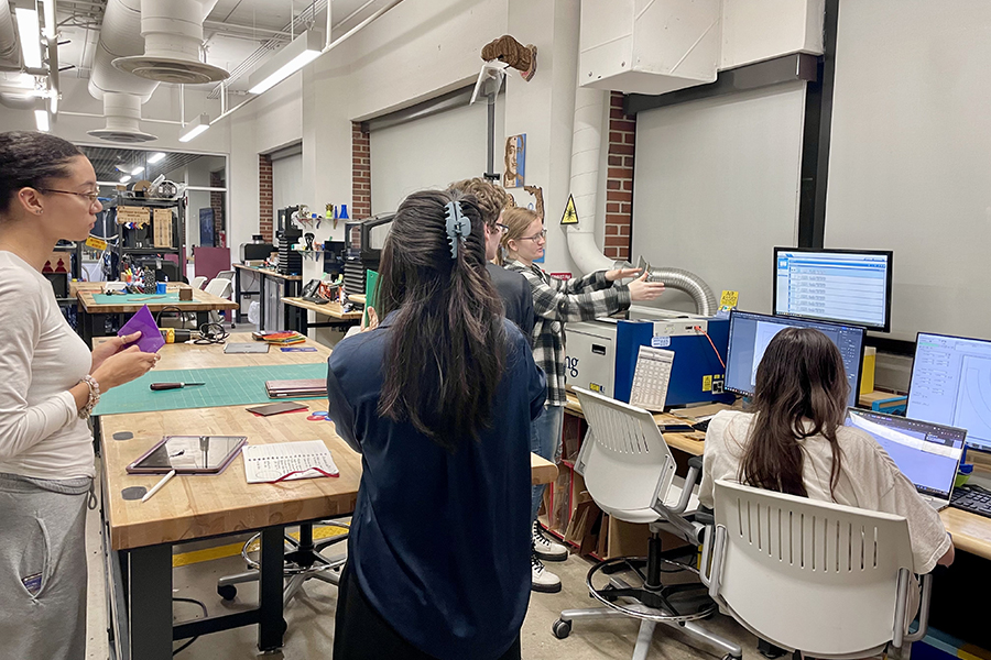 Students at FSU's Innovation Hub. (Kayla Cardenas/University Communications)