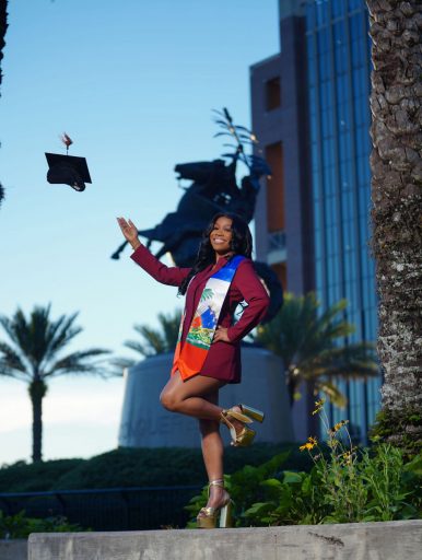 Anie Delva of Miami is graduating with a Bachelor of Science in Nursing from Florida State University’s College of Nursing.