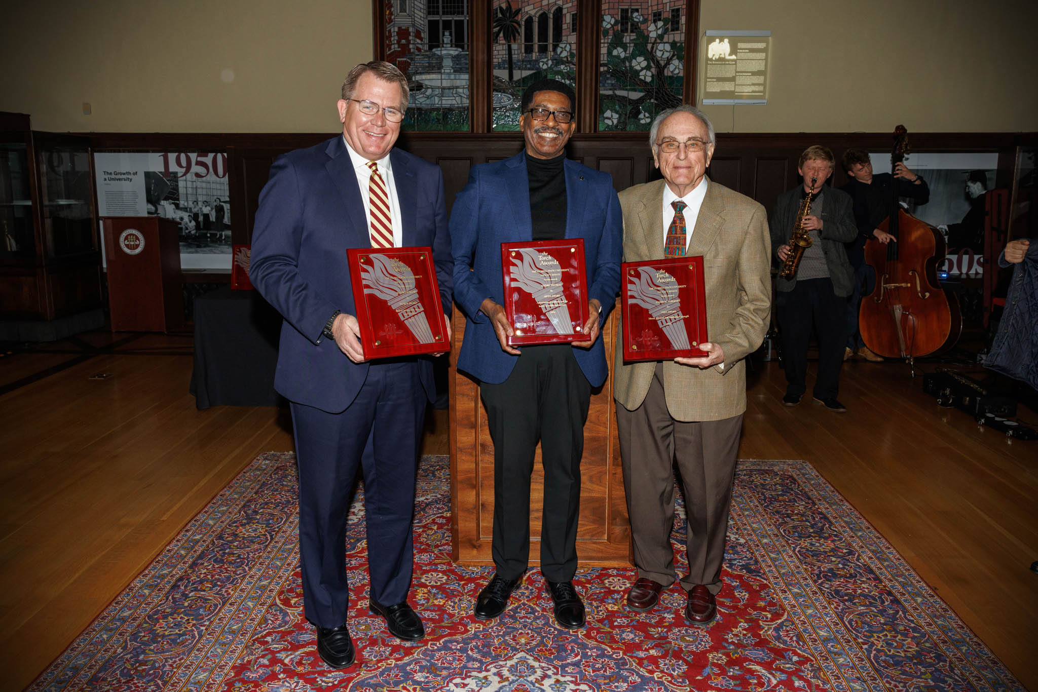 (From L) Allen Durham, André Thomas and Joe Torgesen.