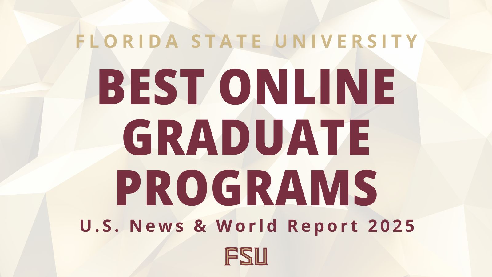 FSU online graduate programs excel in 2025 U.S. News & World Report rankings  