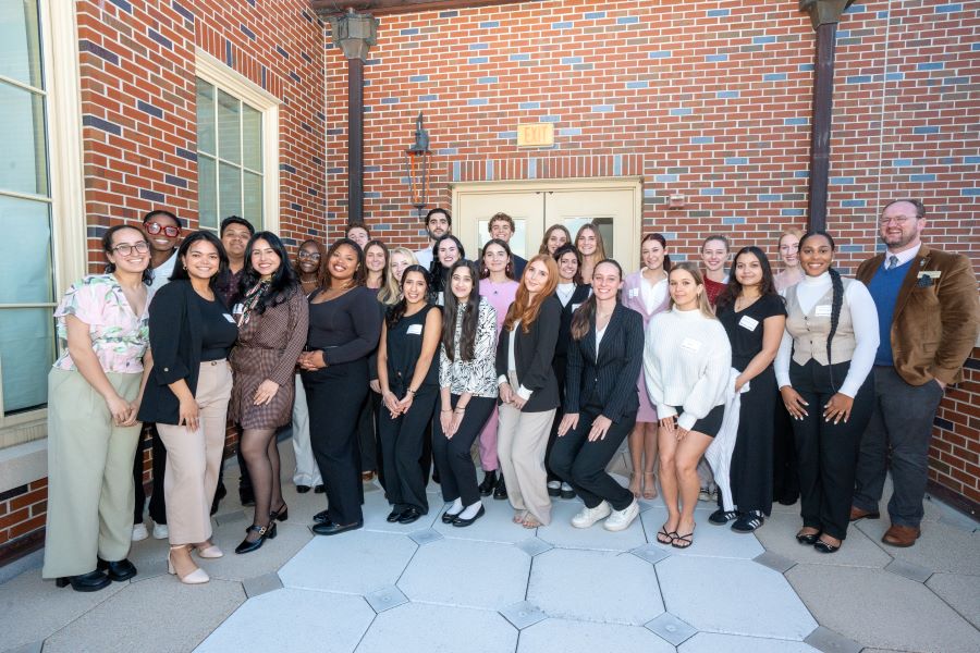 The 2024 Global Scholars Program cohort. (Brittany Mobley/Undergraduate Studies)